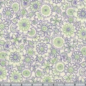  45 Wide Ophelia Floral Mint Fabric By The Yard Arts 