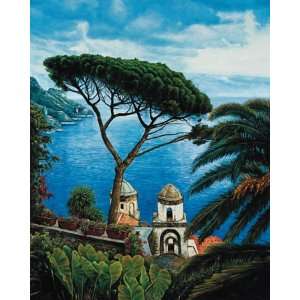   Wright   Amalfi Coast, Size 40 x 32 Canvas Finish Patio, Lawn
