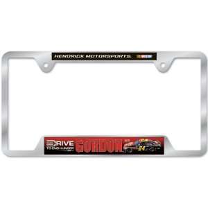  NASCAR Jeff Gordon Metal License Plate Frame Sports 