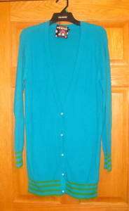 NEW WOMENS SMALL LONG DEEP V CARDIGAN STYLE SWEATER  