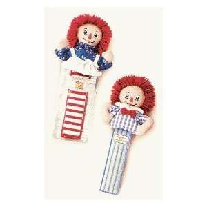  Raggedy Ann & Andy Bookmark Plush Set By Russ Berrie Toys 