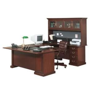 Heritage Hill U Shaped Desk with Hutch 
