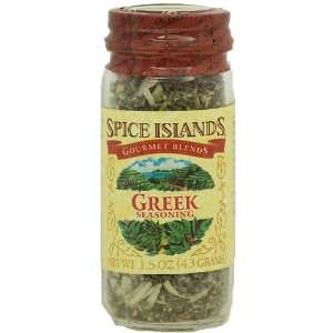 Spice Islands Gourmet Blends Greek Seasoning, 1.5 oz. glass shaker 