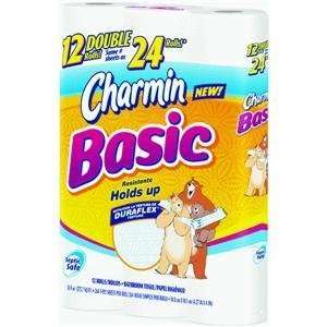  Procter & Gamble 50910 Charmin Basic 12 Pack Double Roll 