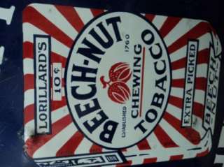 Beech Nut Tobacco Porcelain Advertising Sign  
