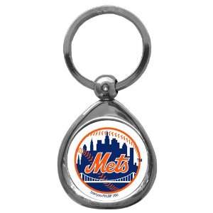  New York Mets MLB High Polish Chrome Key Tag w/ Photo Dome 