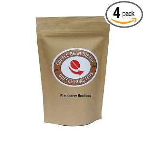 Coffee Bean Direct Raspberry Rooibos Loose Leaf Tea, 5 Ounce Bags 