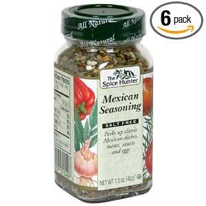 Spice Hunter Mexican Seasoning, Salt Free, 1.5 Ounce Unit (Pack of 6)