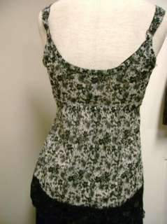 Inc International Concepts Lace Tank with Floral Pattern S NWT  