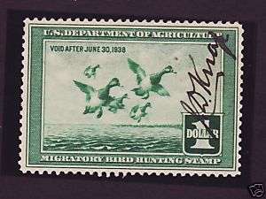 RW4 Federal Duck Stamp Artsit Signed  # RW 4 Liz  