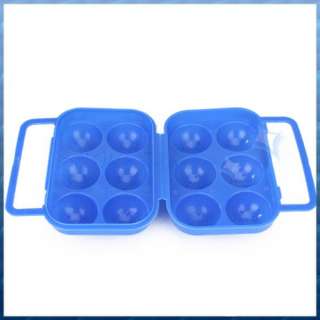 CMAPING PICNIC Plastic 6 Eggs Portable Carrier Container Storage Tray 