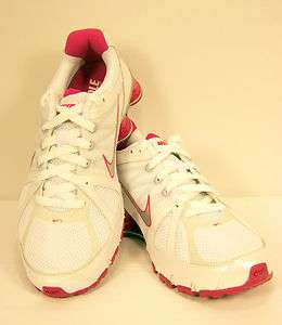 NIKE Shox Agent + Flywire Fitsole White/Pink Womens Sneakers Shoes New 