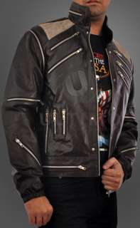 Michael Jackson Beat It Vintage Black Leather Jacket  