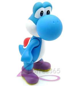 Mario Bros 5 Blue Yoshi Action Figure Toy MS598  