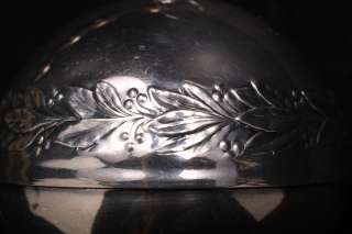 Wallace 1971 Silverplate Christmas Sleigh Bell Ornament Holly Motif 