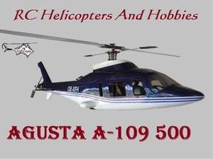 RC Agusta A 109 Helicopter RTF 500E Pro V2 Trex Large Fuselage 