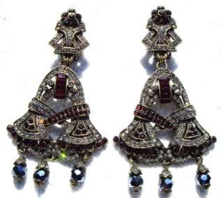 HEIDI DAUS DECO Pave Crystal DECO Style Earrings 3  