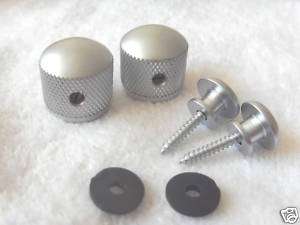 Set* Satin Chrome Metal Knobs for Tele body custom  
