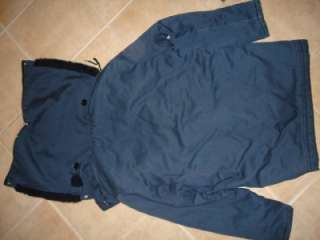 US MILITARY BLUE COLD WEATHER HOODED PARKA MEDIUM  