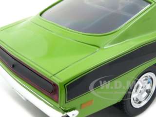   of 1969 plymouth barracuda 440 die cast model car by road signature
