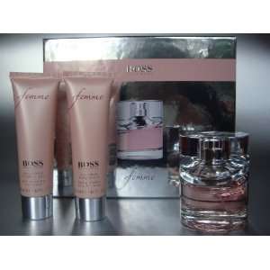 Hugo Boss Femme Geschenkset 50 ml Eau de Parfum + 50 ml Shower Gel 