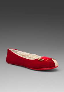 Marc By Marc Jacobs Love Flats in Velvet Red  