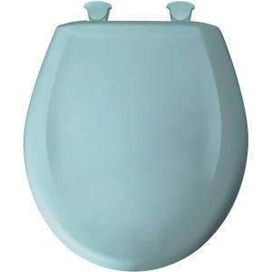 BEMIS Round Closed Front Toilet Seat in Light Turquoise 200SLOWT 565 