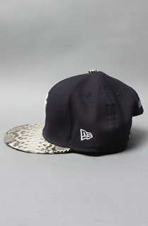 Menaud Sportswear The New York Yankees Snakeskin Snapback Hat in Navy 