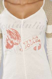 Free People The Augustana Graphic Top in Ivory  Karmaloop 