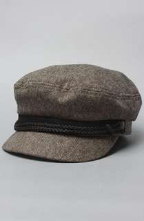 Brixton The Fiddler Cap in Brown and Black Tweed  Karmaloop 