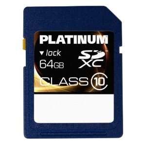 Platinum 64 GB Class 10 SDXC Speicherkarte  Computer 