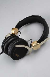 WeSC The Bassoon Golden Headphones in Black  Karmaloop   Global 