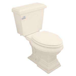 American Standard Town Square Right Height Round Front Toilet in Linen 