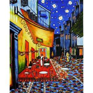 Art Van Gogh, 11 In. X 14 In. Cafe Terrace at Night Wall Tile 