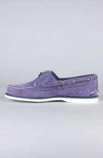 Timberland The Timberland Icon Classic 2Eye Boat Shoe in Purple Suede 