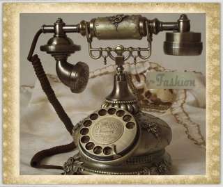   Rotary Dial Telephones Classic Antique Princess Phone Bronze Finish