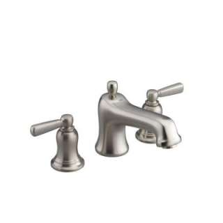   Bath Faucet Trim with Metal Lever Handles in Vibrant Brushed Nickel
