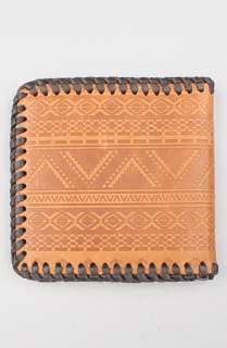 RVCA The Tribal Wallet in Natural Brown  Karmaloop   Global 