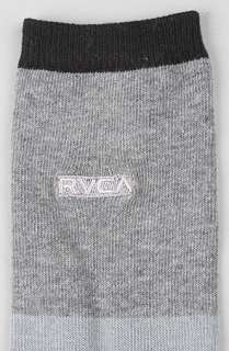 RVCA The Andretch Sock in Black and Gray  Karmaloop   Global 