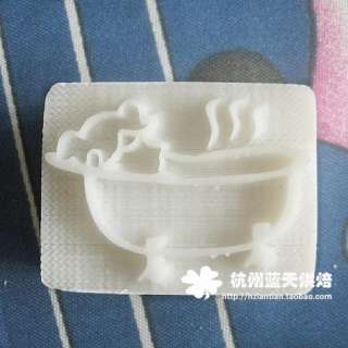Z22 Handmade Soap Resin Stamp Seal Soap Mold Mould BATHTUB 4X3CM 