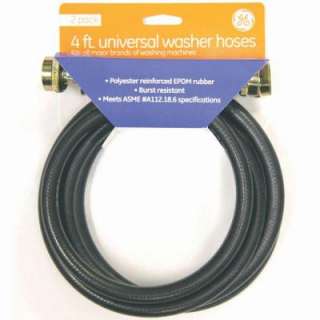 GE 4 ft. Rubber Inlet Washing Machine Hoses (2 Pack) PM14X10002DS at 