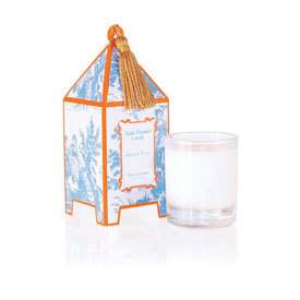 Seda France French Tulip Toile Mini Pagoda Box Candle  