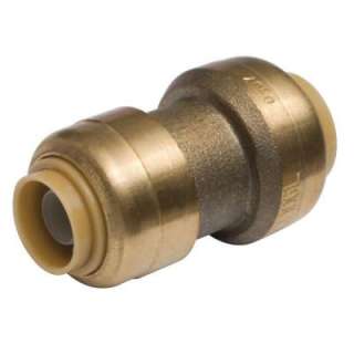 SharkBite 1/2 in. x 3/8 in. Brass Push Fit Coupling U009A at The Home 