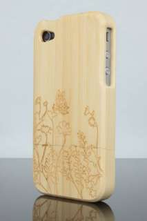 Original iGard® iPhone 4 S Natur Bambus Holz Hülle Schutzhülle 