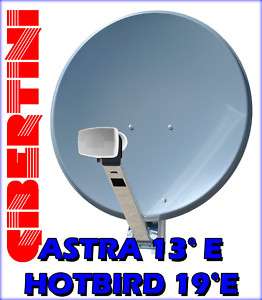 ASTRA + HOTBIRD Sat Spiegel GIBERTINI 85 mit LNB 0,1 dB  