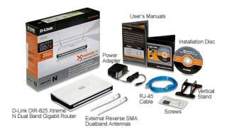 Link DIR 825 Xtreme N Dual Band Gigabit Router   Wireless N600 Item 