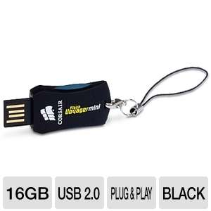 Corsair Voyager CMFUSBMINI 16GB Mini USB Flash Drive   16GB, USB 2.0 