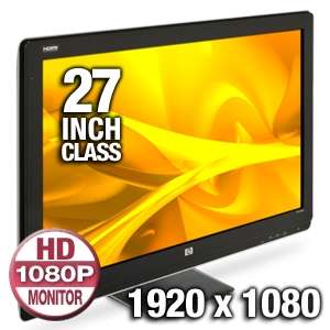 HP 2709M 27 Full HD Widescreen LCD Monitor   1080p, 1920x1080, 10001 