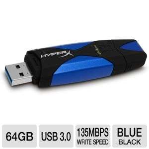 Kingston DataTraveler HyperX DTHX30/64GB USB Flash Drive   64GB, USB 3 