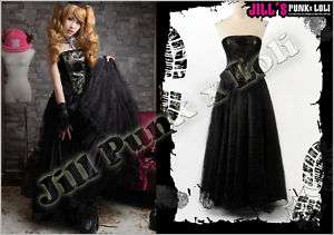 Goth Fallen Elf empress Eveline catwalk gown dress 147  